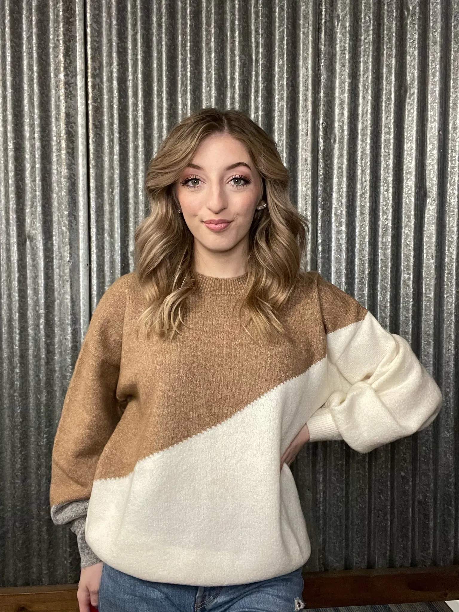 Cozy Up With Me Asymmetrical Sweater-2 Colors Available