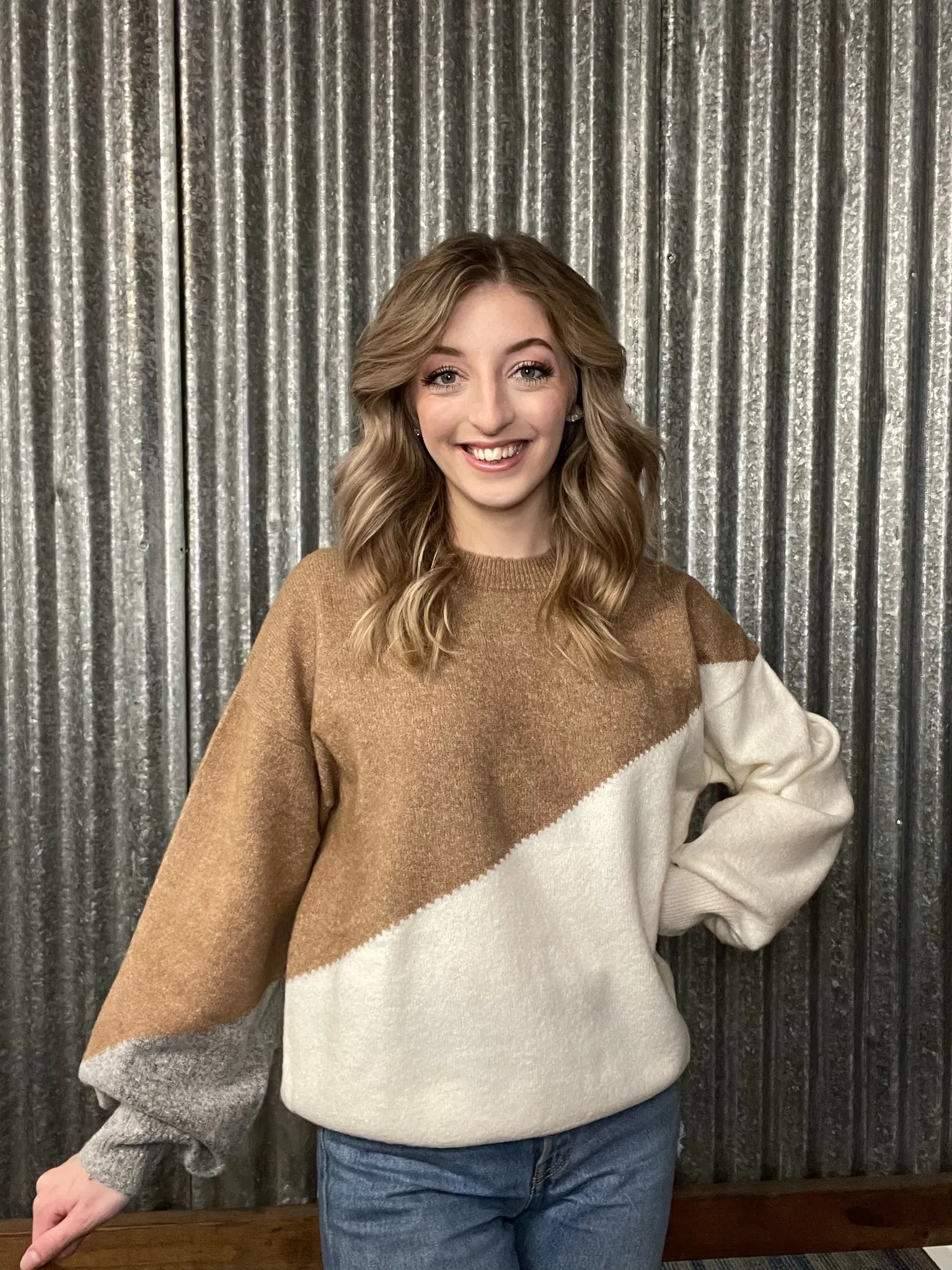 Cozy Up With Me Asymmetrical Sweater-2 Colors Available