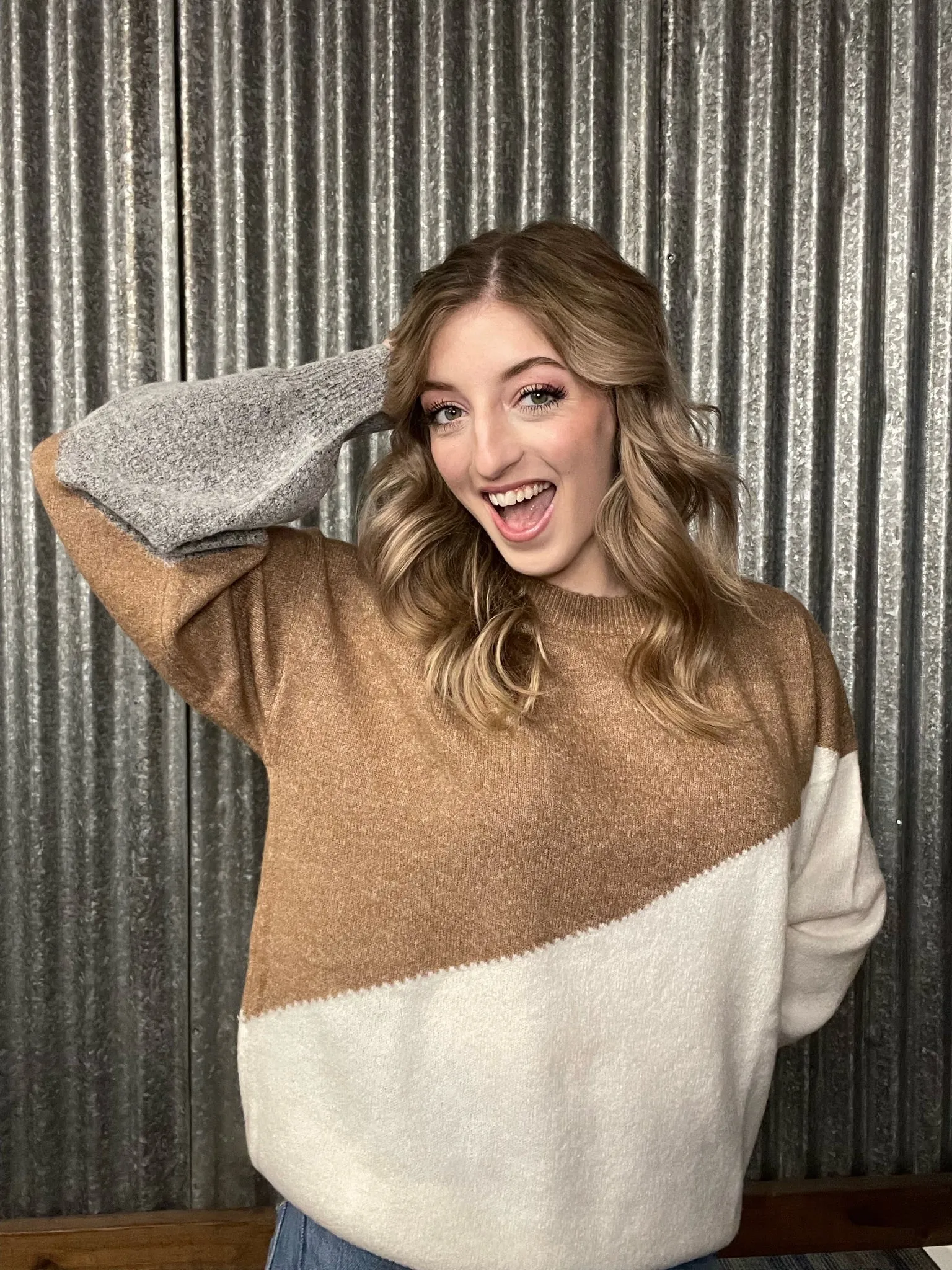 Cozy Up With Me Asymmetrical Sweater-2 Colors Available