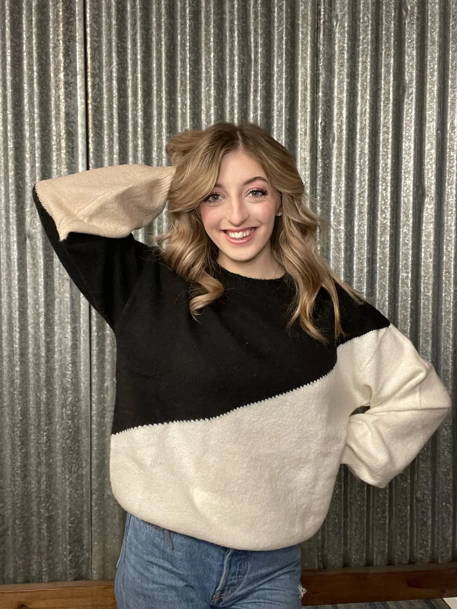 Cozy Up With Me Asymmetrical Sweater-2 Colors Available
