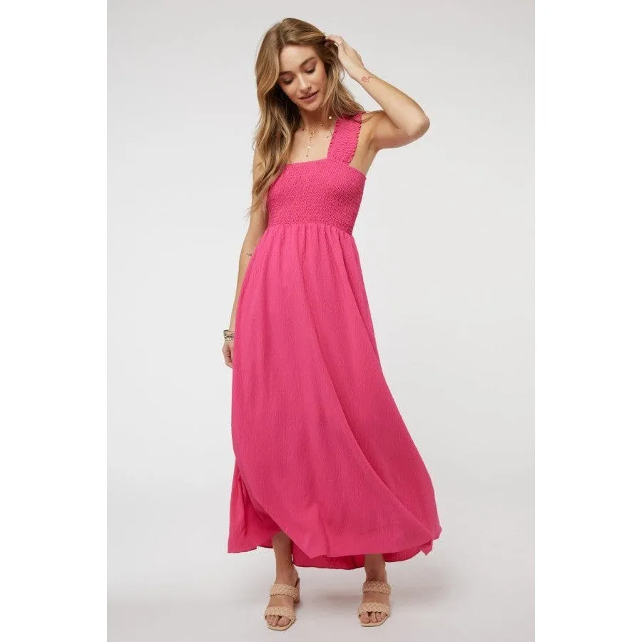 Criss- Cross Criss-Cross Dress in Fuchsia