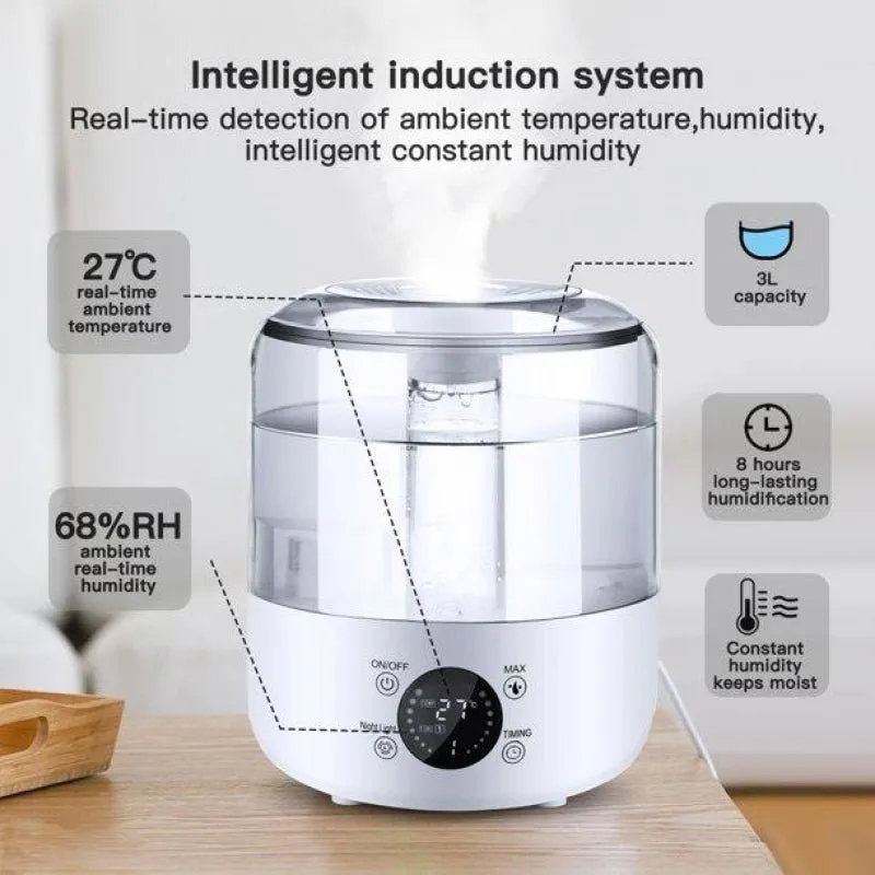 CT Humidifier - LED Touch Display & Remote