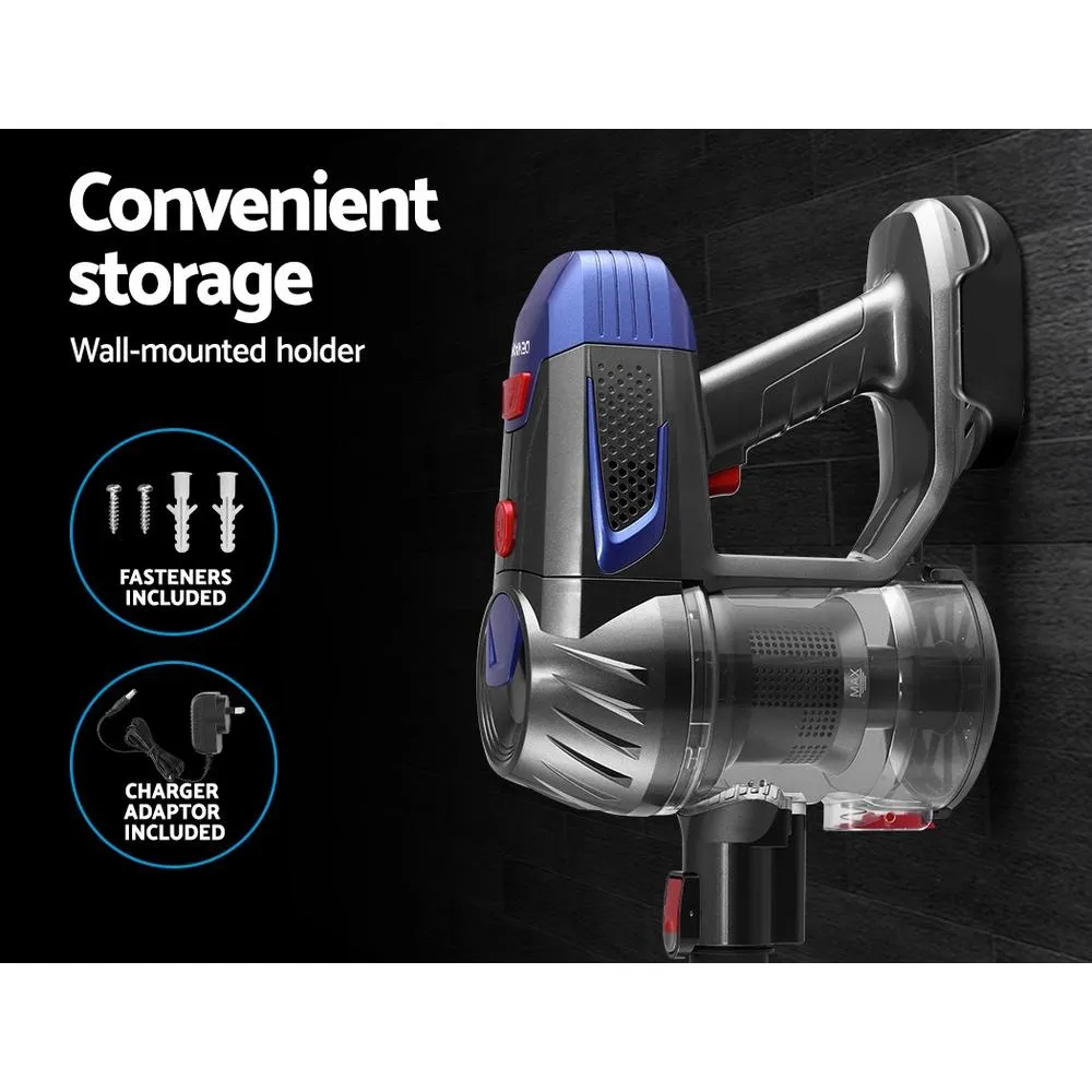 Devanti Handheld Vacuum Cleaner Cordless Stick Handstick Vac Bagless 2-Speed Headlightred