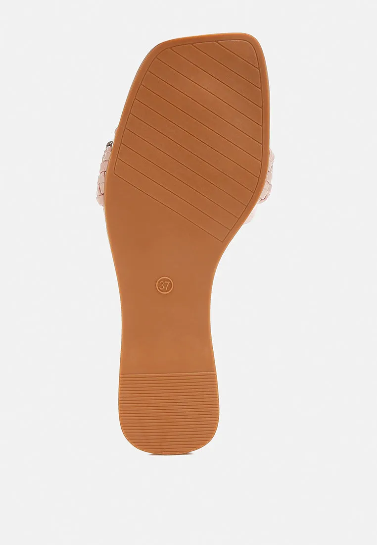Diamante Flat Sandals By Ruw