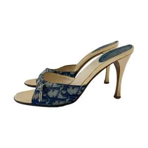 Dior Blue Logo Lock   Key Heels