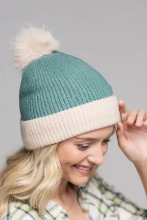 Duo Tone Ribbed Beanie