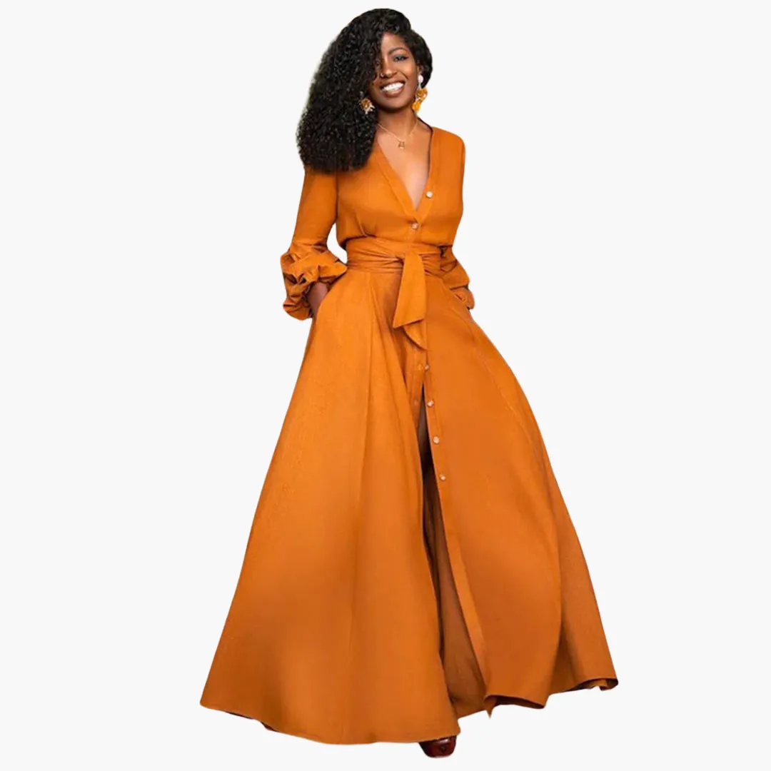 Elegant Maxi Wrap Dress for Women