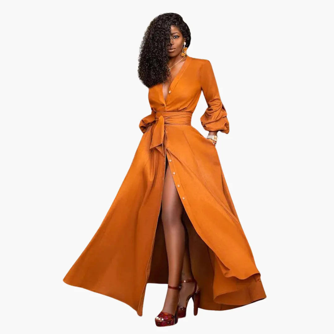 Elegant Maxi Wrap Dress for Women
