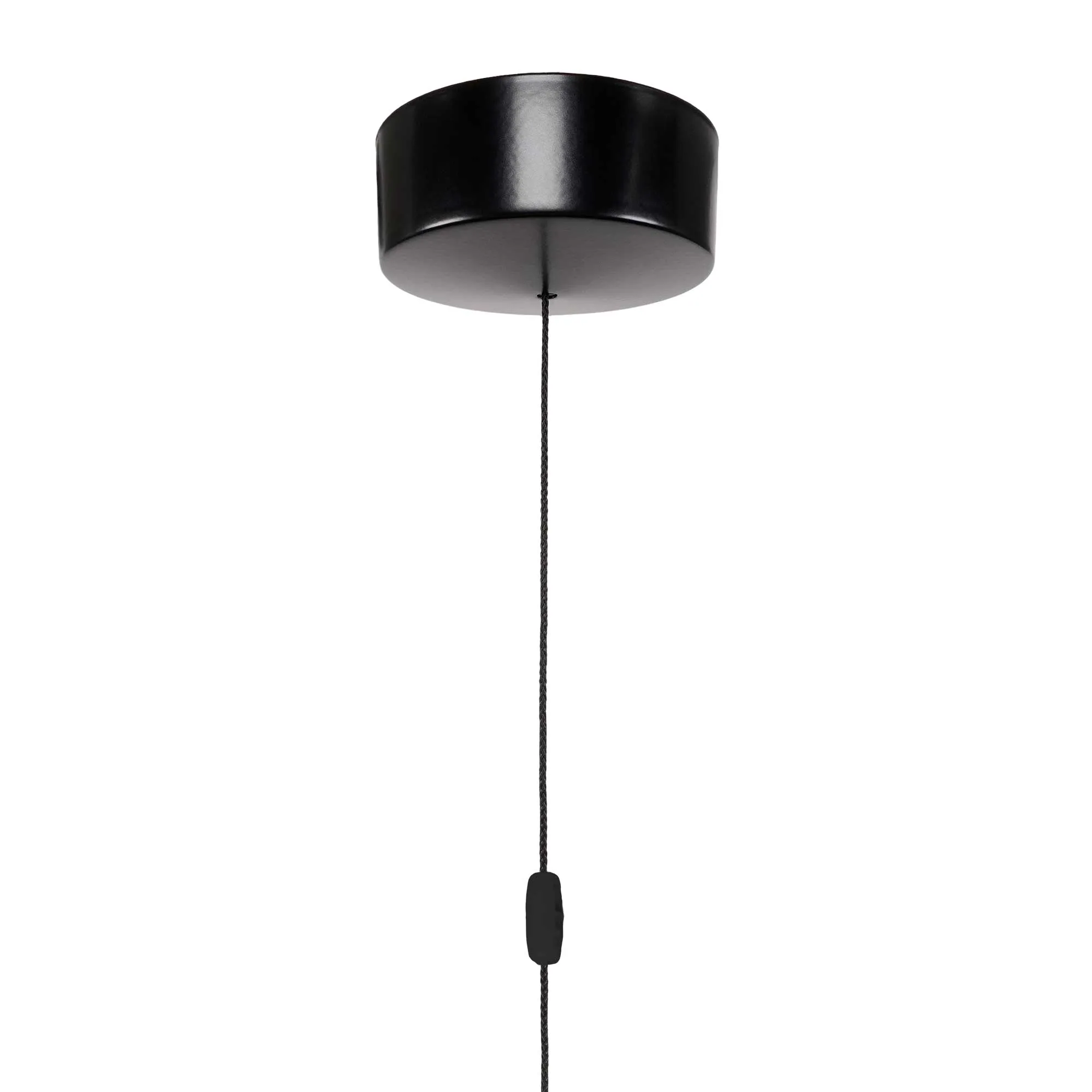 ElekTek Light Pull Cord Switch Ideal for Bathroom Ceiling with Metal Plated Cover (Matt Black - Thermoplastic)
