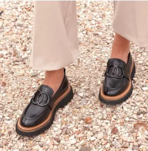 Eos Abbi Loafer Black Leather