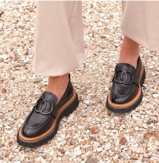 Eos Abbi Loafer Black Leather