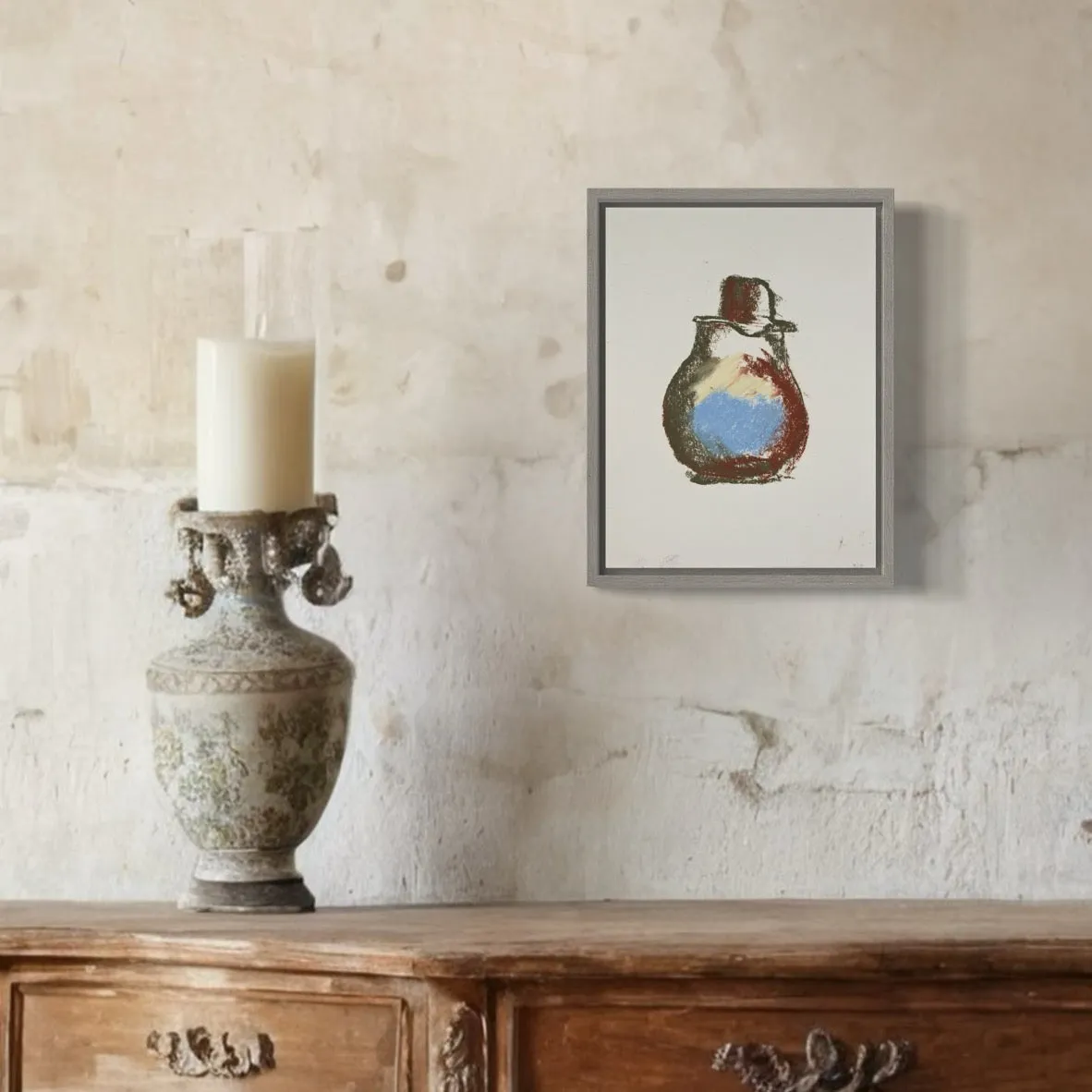 Ewer with Blue Showing Through