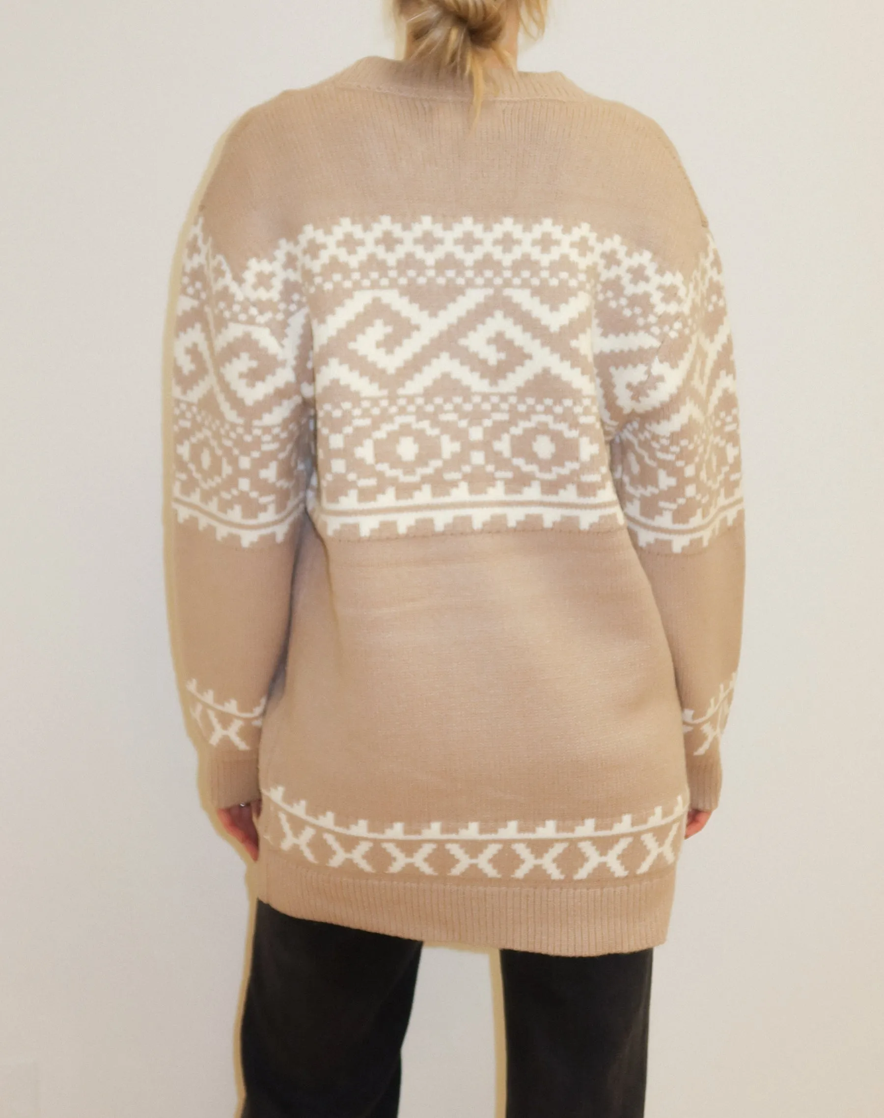 Fair Isle Knit Cardigan