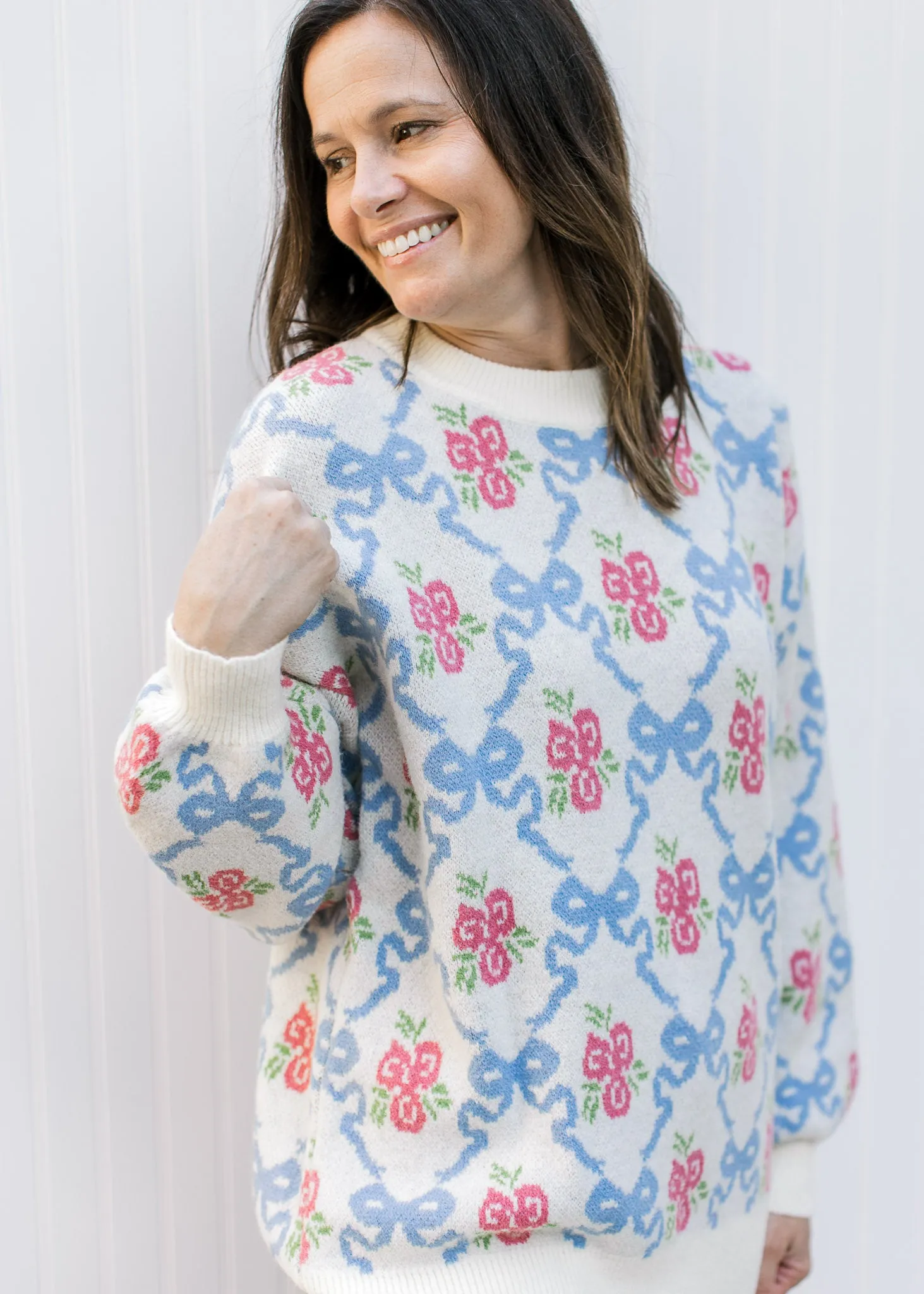 Flowers and Bows Sweater B