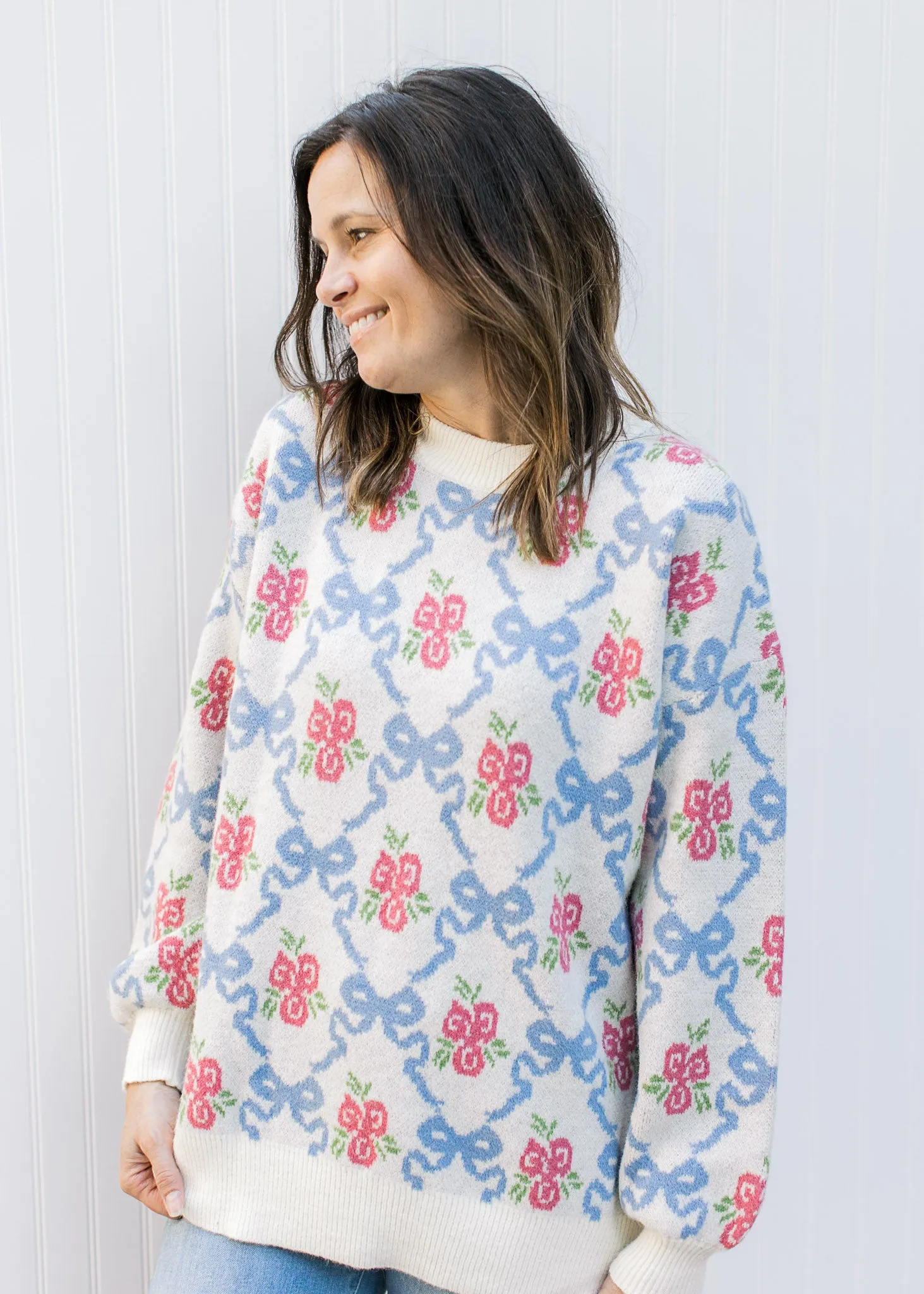 Flowers and Bows Sweater B