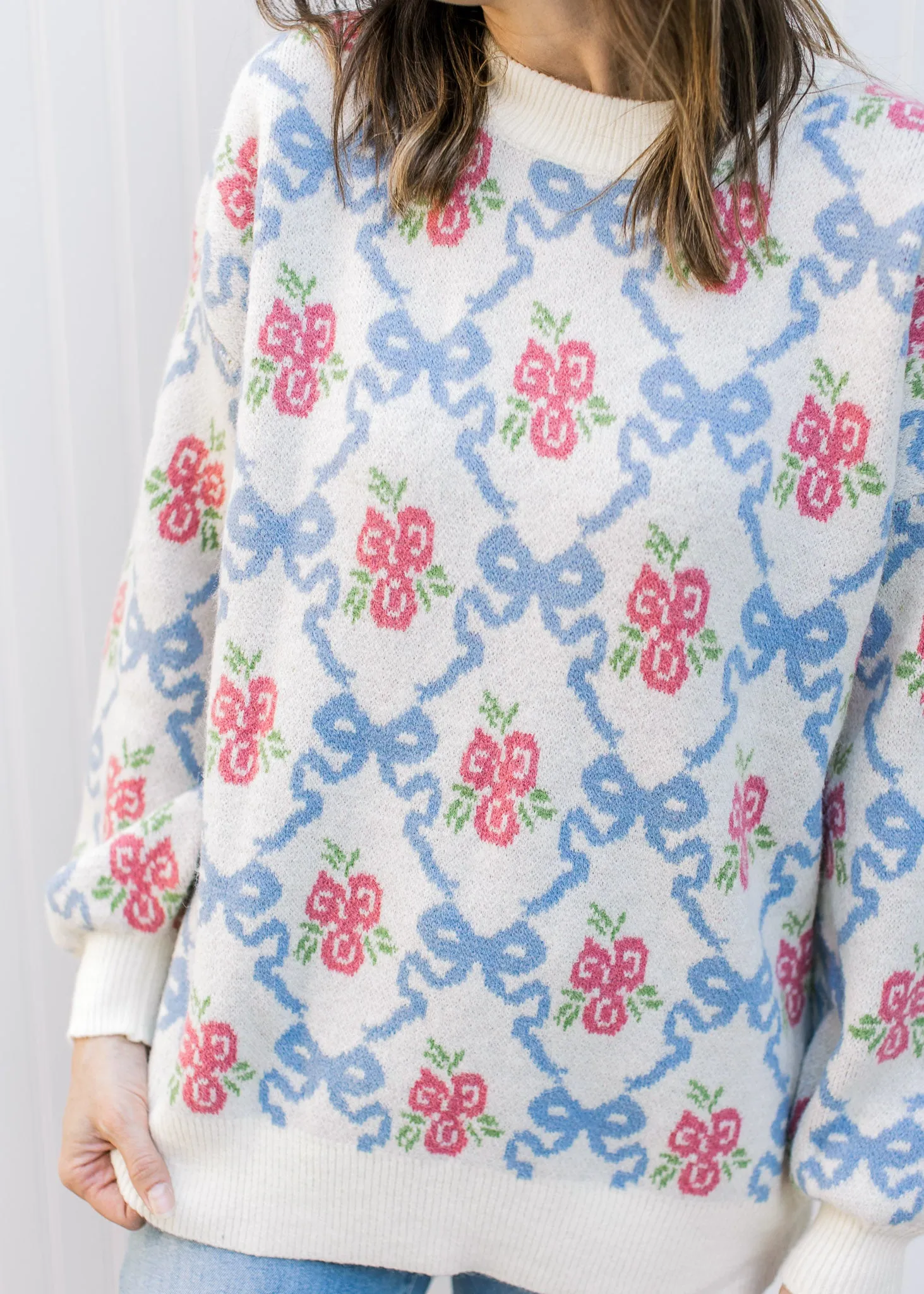 Flowers and Bows Sweater B