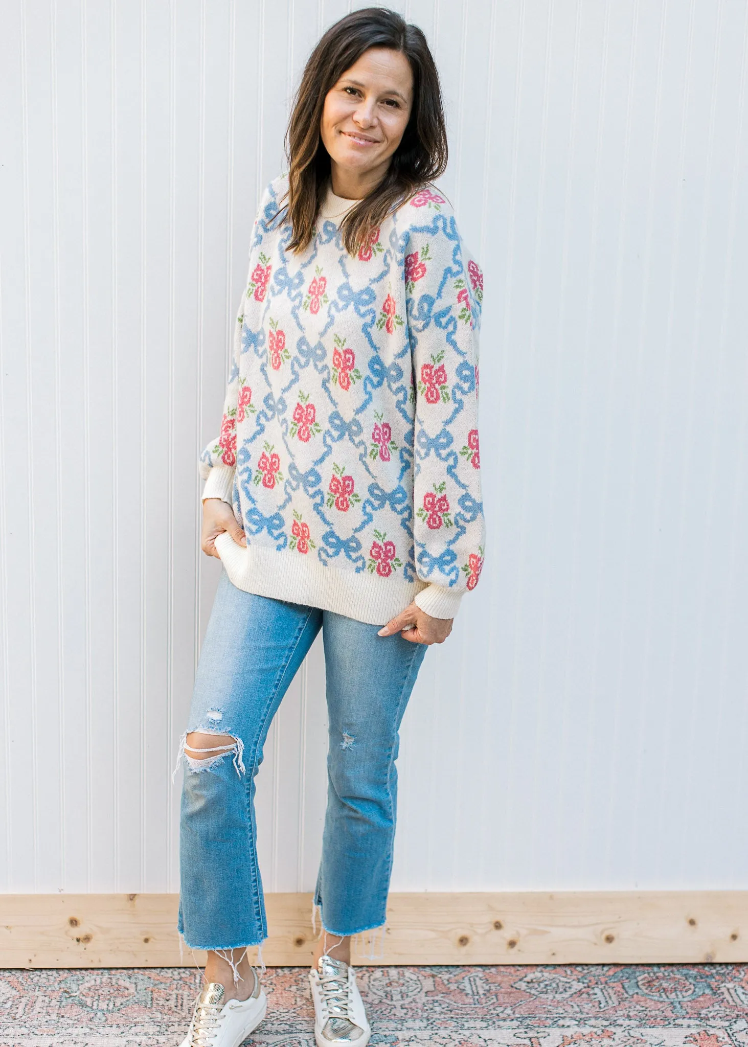 Flowers and Bows Sweater B
