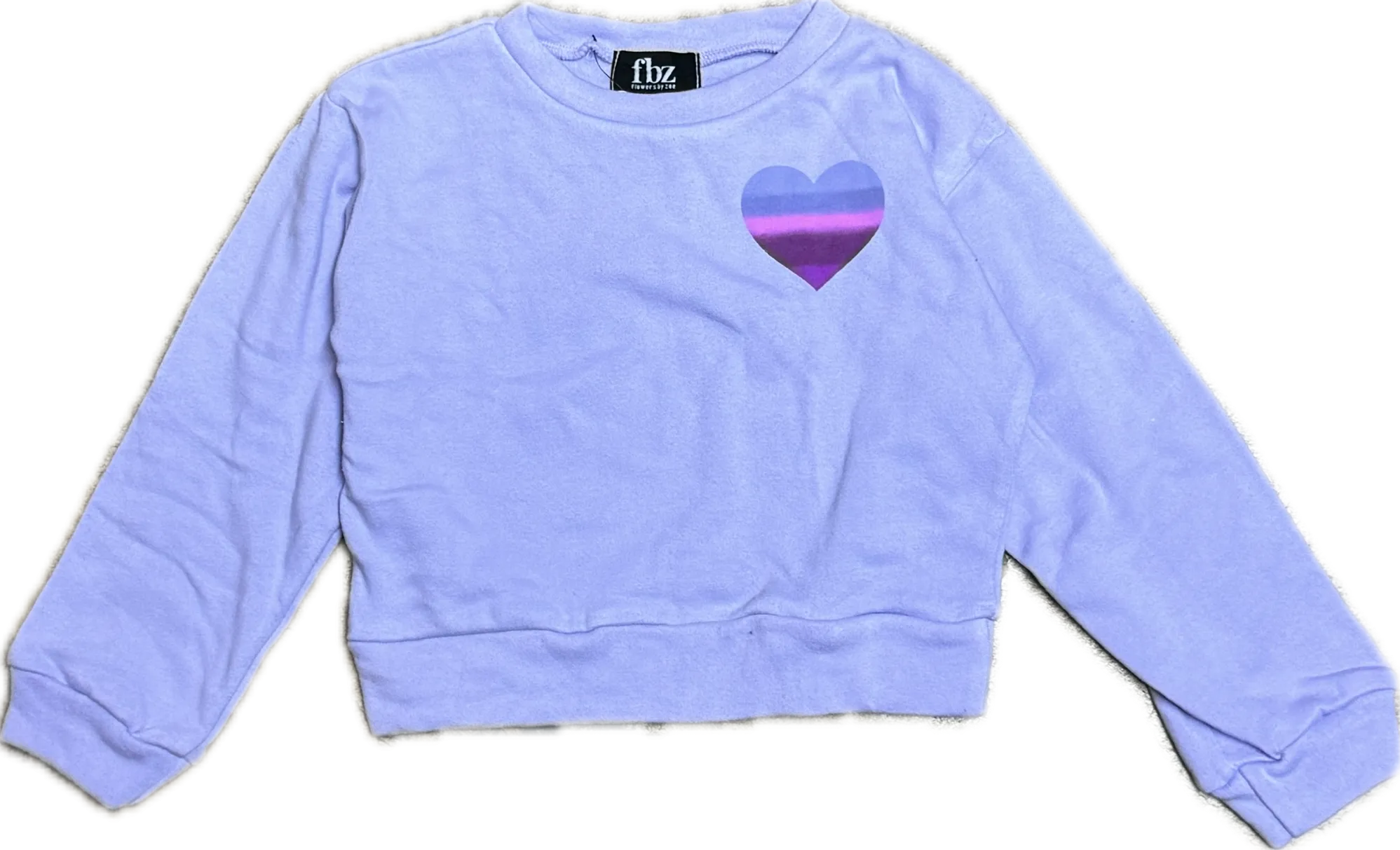 FLOWERS BY ZOE- Purple Heart Sweatshirt