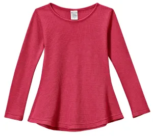 Girls Soft & Cozy Thermal Long Sleeve Tunic | Candy Apple