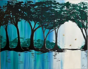 Go To the Light, 16x20 in Acrylic on Canvas, ready to hang