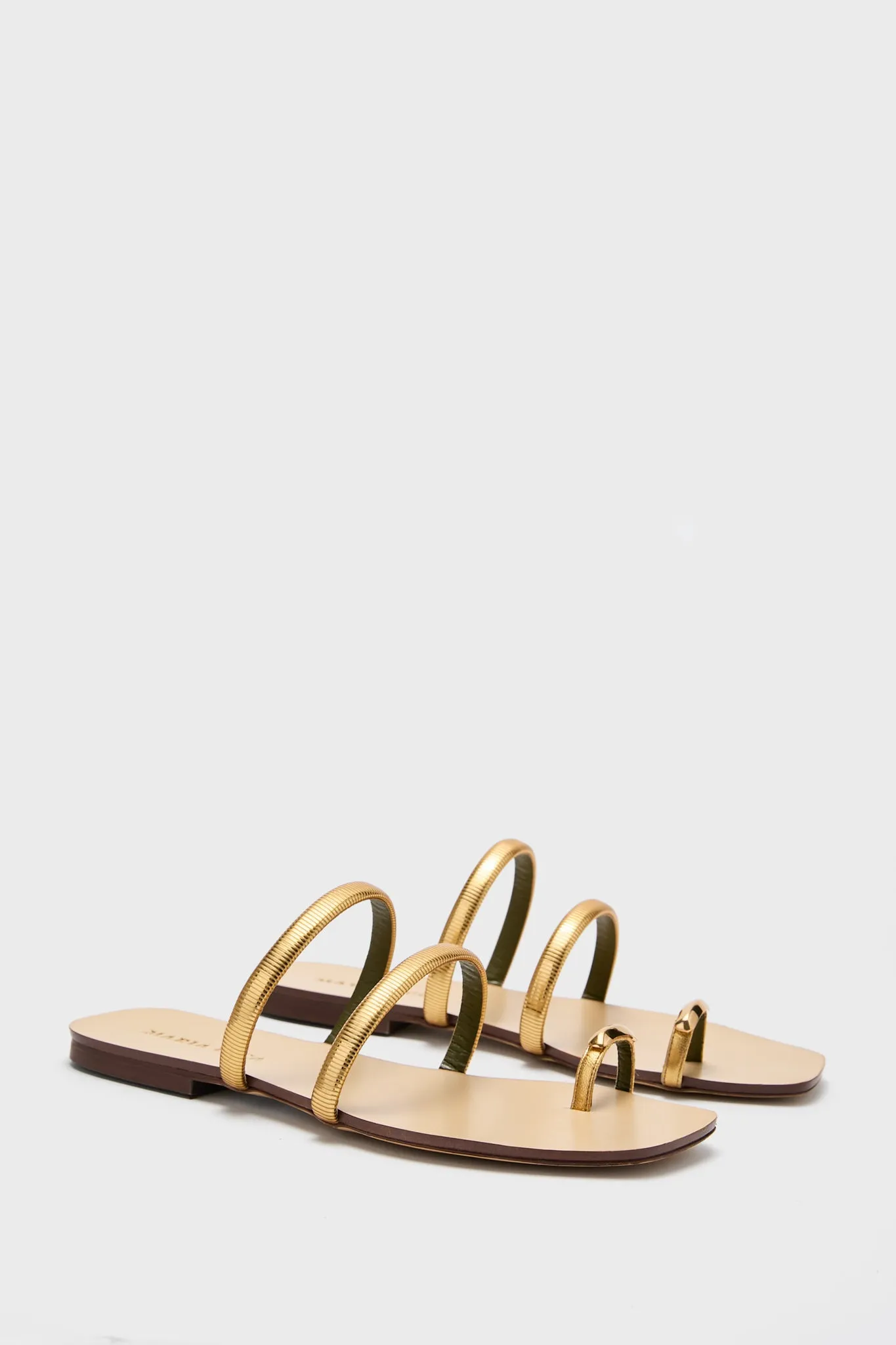 Gold Monica Capri Sandals