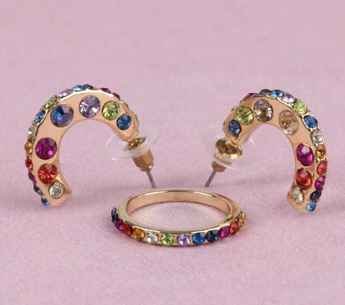 Great Pretenders - Boutique Chic Rockin' Rhinestone Earrings