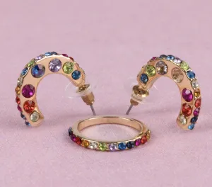 Great Pretenders - Boutique Chic Rockin' Rhinestone Earrings
