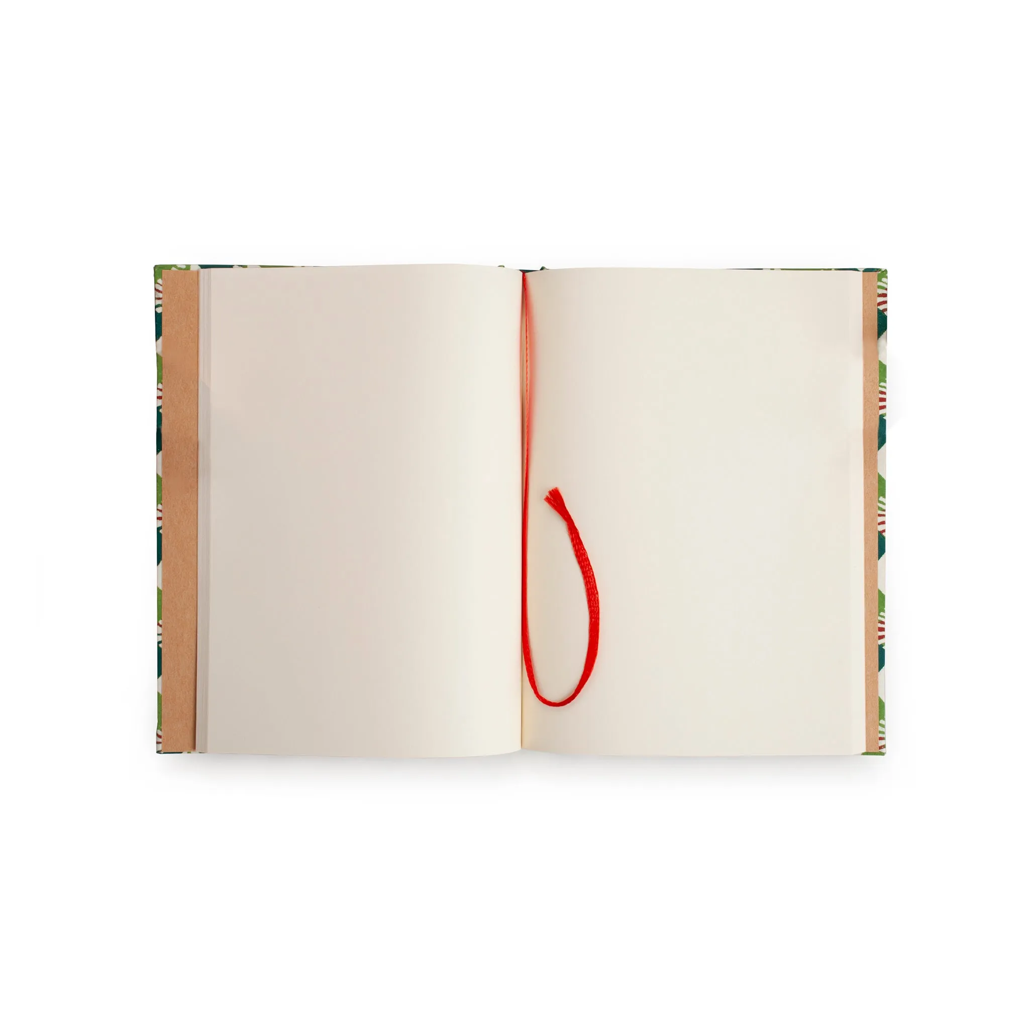 Green Notebook With Geometrical Design