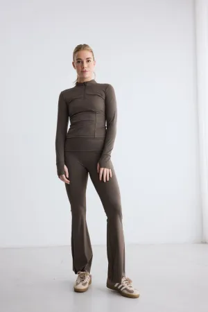 Half zip - dark brown