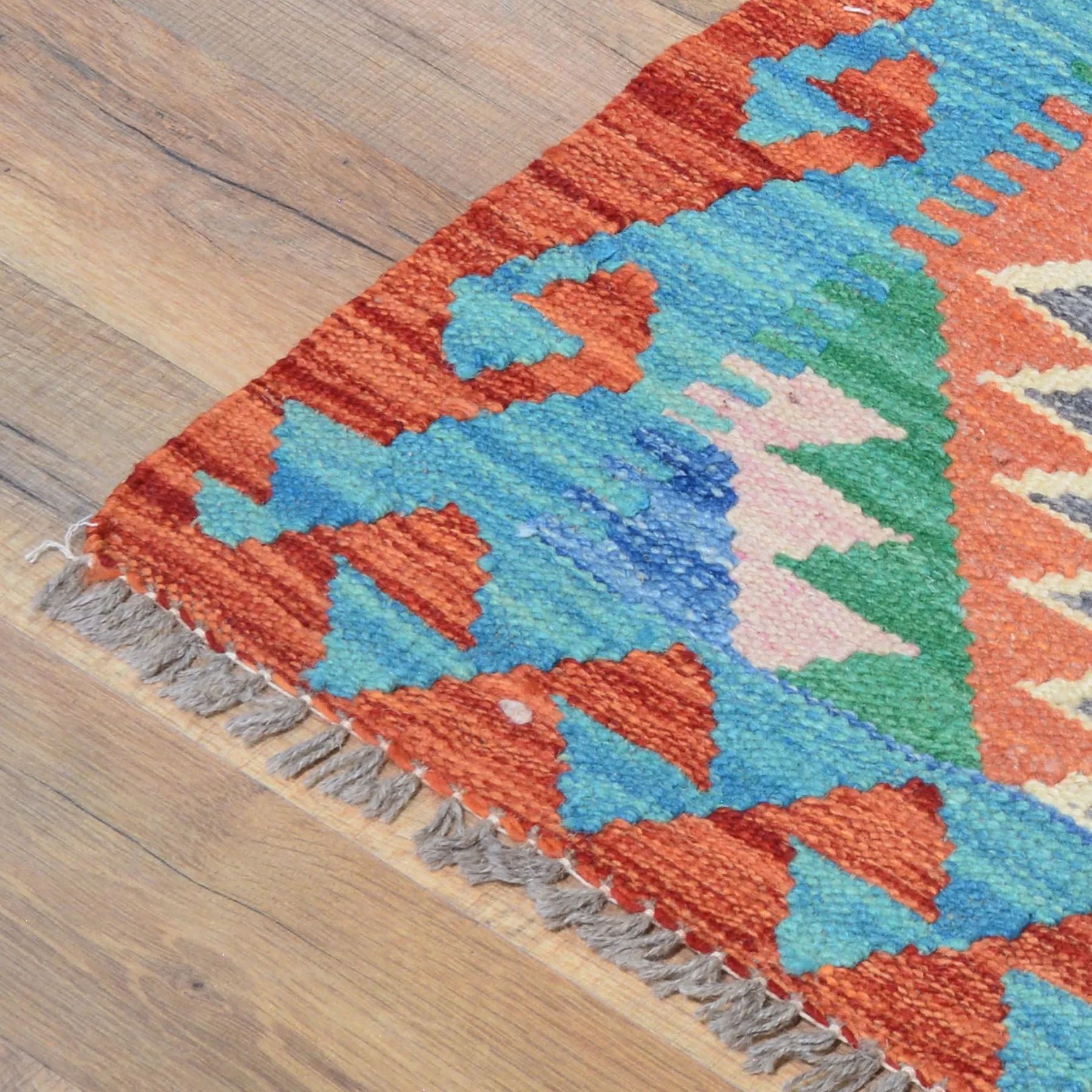 Hand-Woven Southwestern Design Kilim Handmade Wool Rug (Size 2.0 X 3.1) Cwral-9450