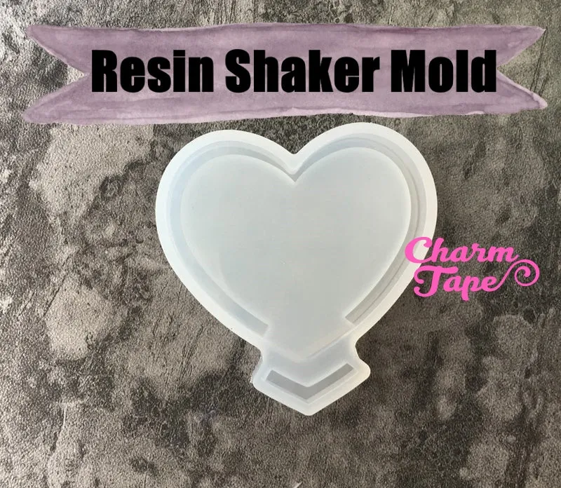 Heart UV Resin Mold, Resin Shaker Mold, Epoxy, Shaker Mold Silicone Silicon flexible mold S006