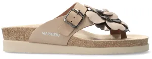 'Helen Flower' women's slide toe sandal - taupe