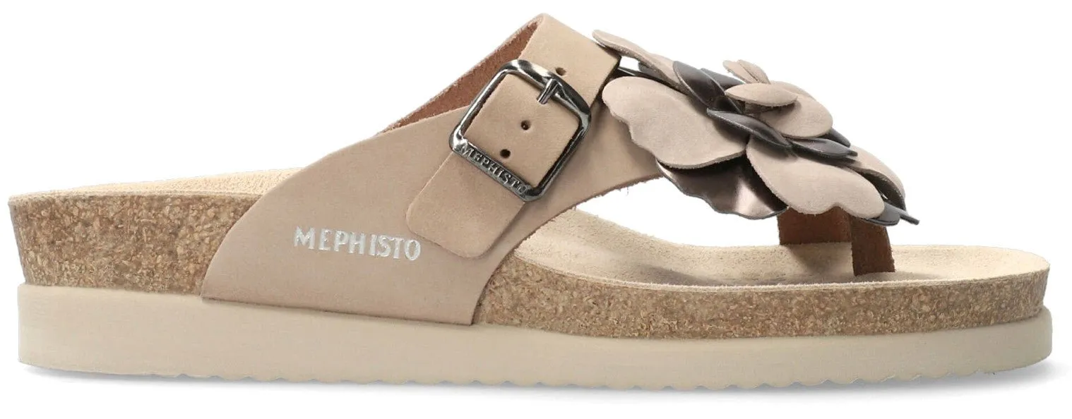'Helen Flower' women's slide toe sandal - taupe
