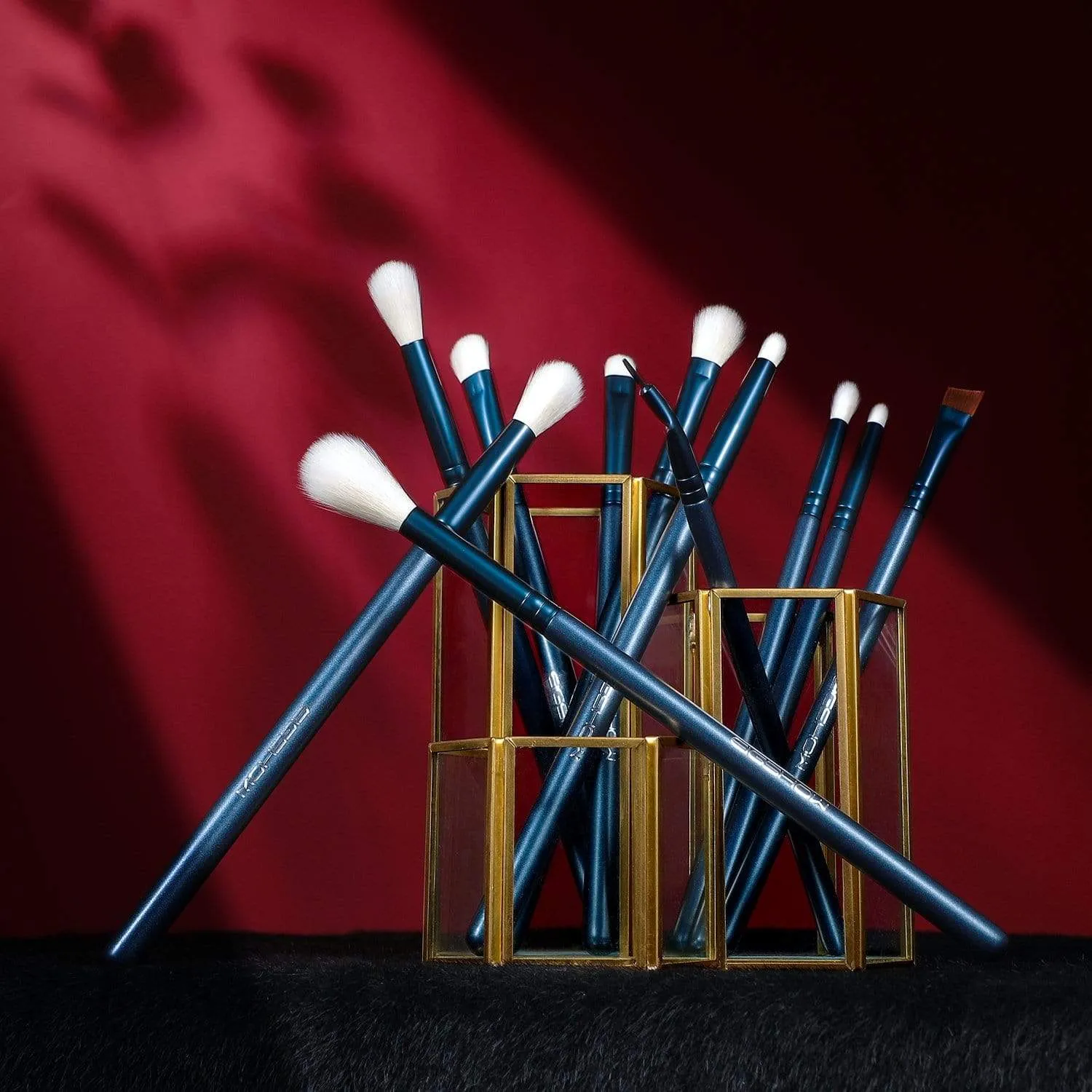 JADE SERIES - 11 PCS EYE BRUSH KIT - TOURMALINE BLUE
