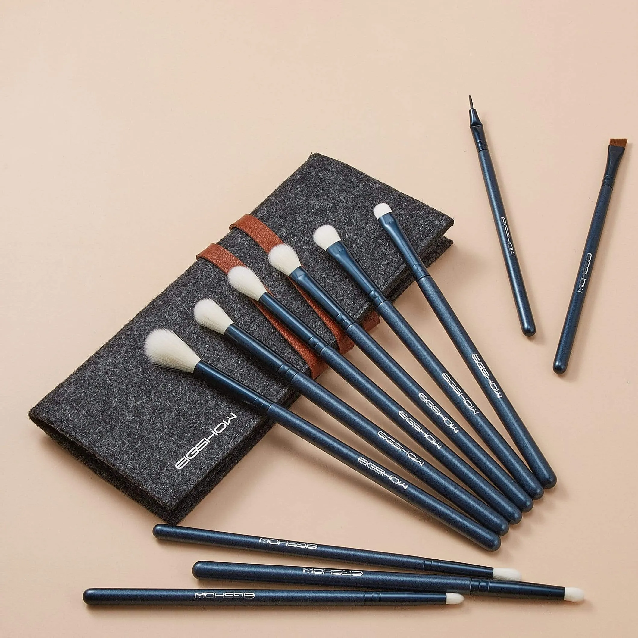 JADE SERIES - 11 PCS EYE BRUSH KIT - TOURMALINE BLUE