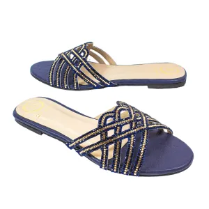 Jamilah Flats S137F - Antique Blue