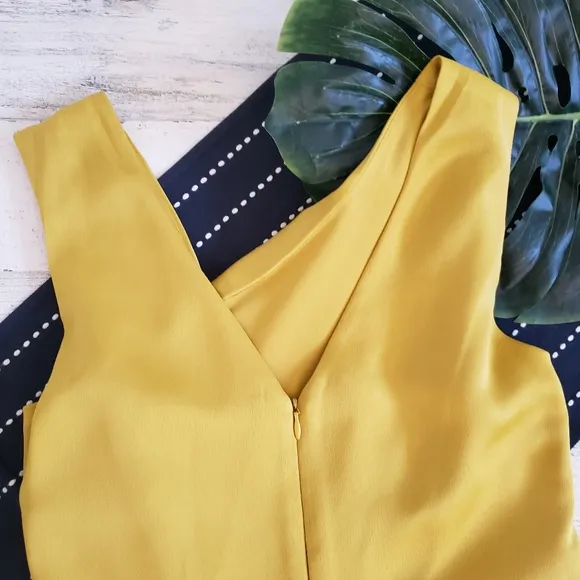 Just Taylor Alston Dress Midi Satin Chartreuse Formal Size 4