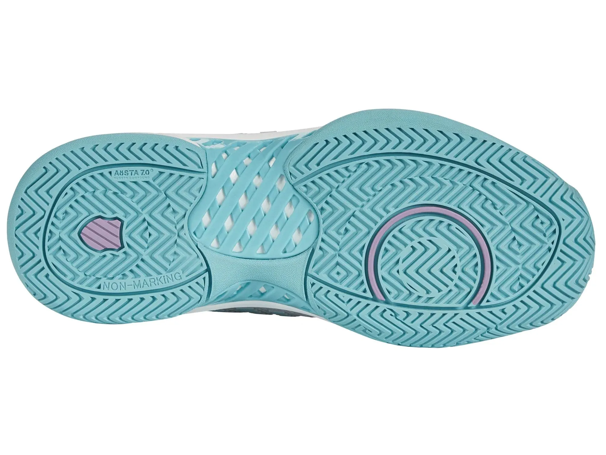 K-Swiss Women's Hypercourt Express 2 ALL Court (Brilliant White/Angel Blue/Sheer Lilac)