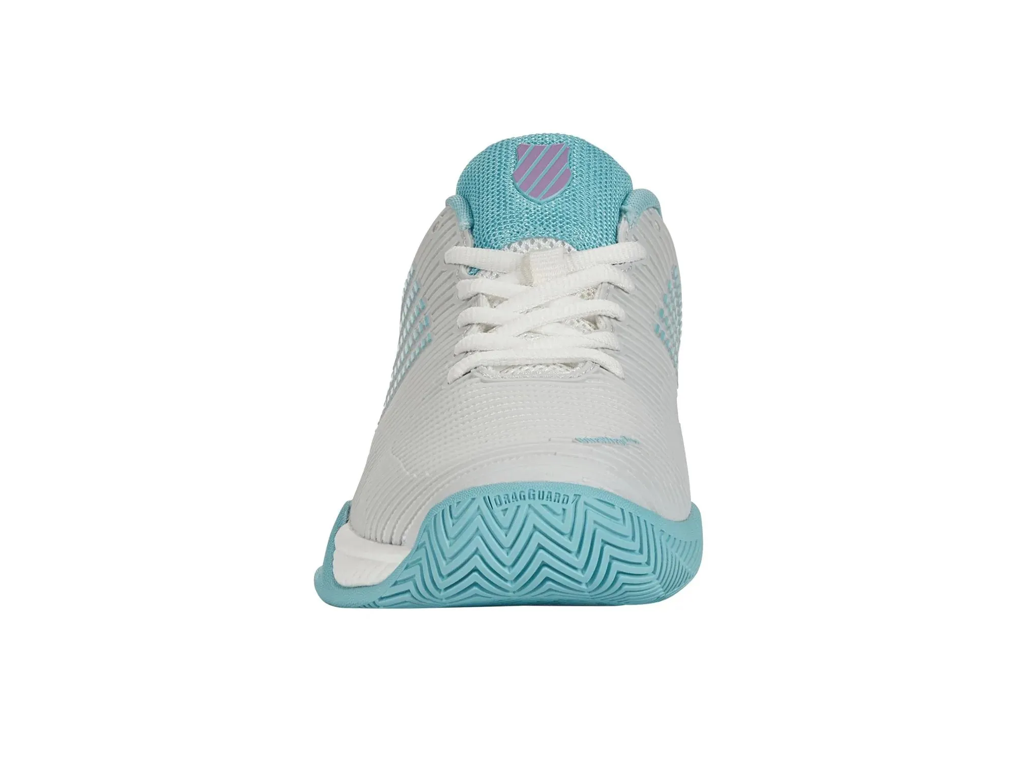 K-Swiss Women's Hypercourt Express 2 ALL Court (Brilliant White/Angel Blue/Sheer Lilac)