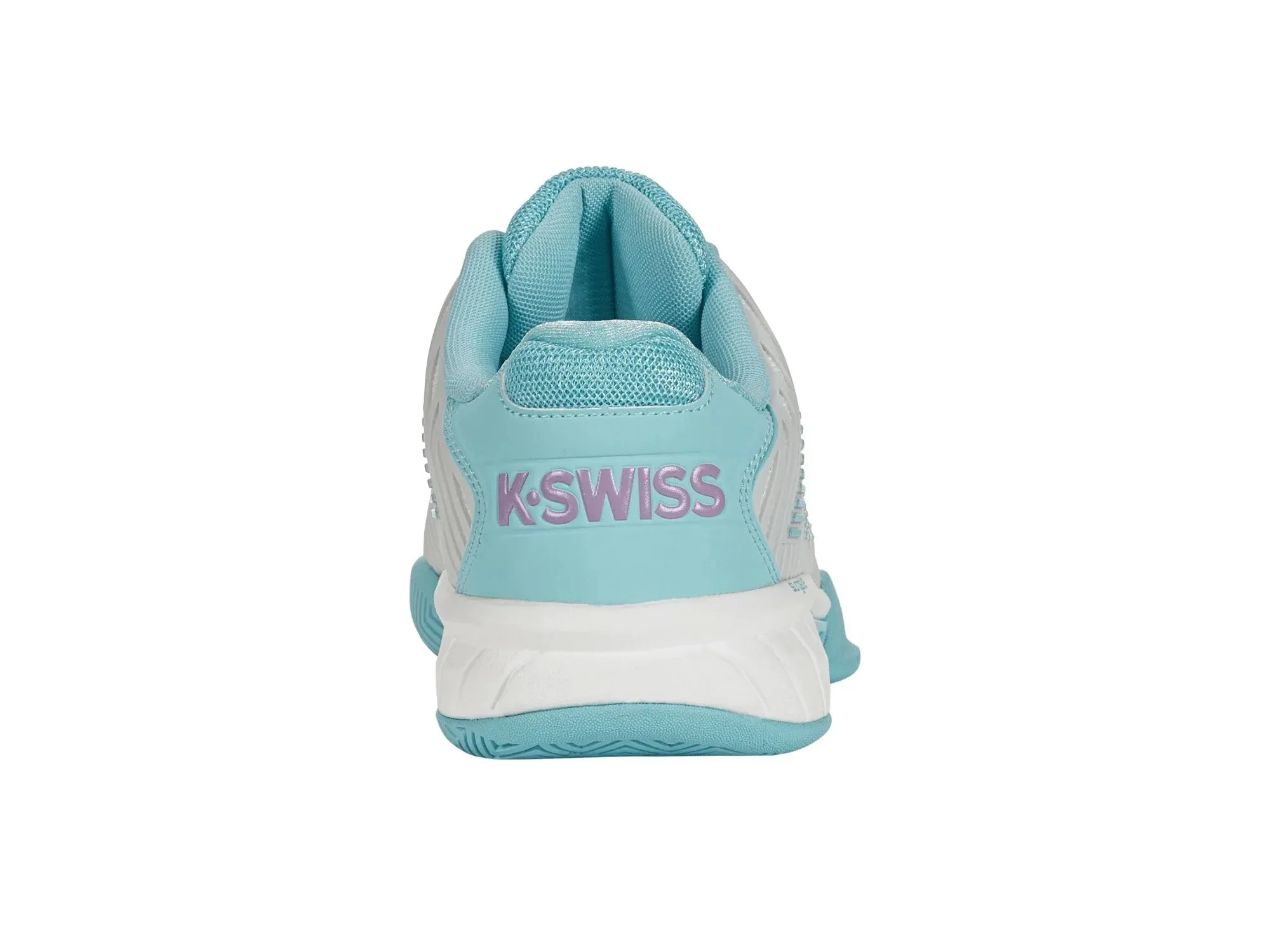 K-Swiss Women's Hypercourt Express 2 ALL Court (Brilliant White/Angel Blue/Sheer Lilac)