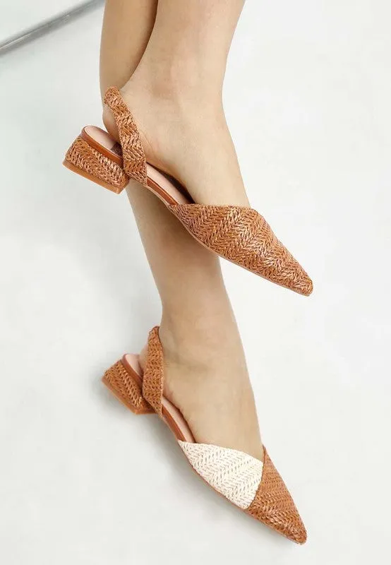Kinjay Pointy Toe Women's Slingback Sandals