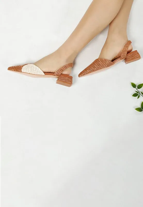 Kinjay Pointy Toe Women's Slingback Sandals
