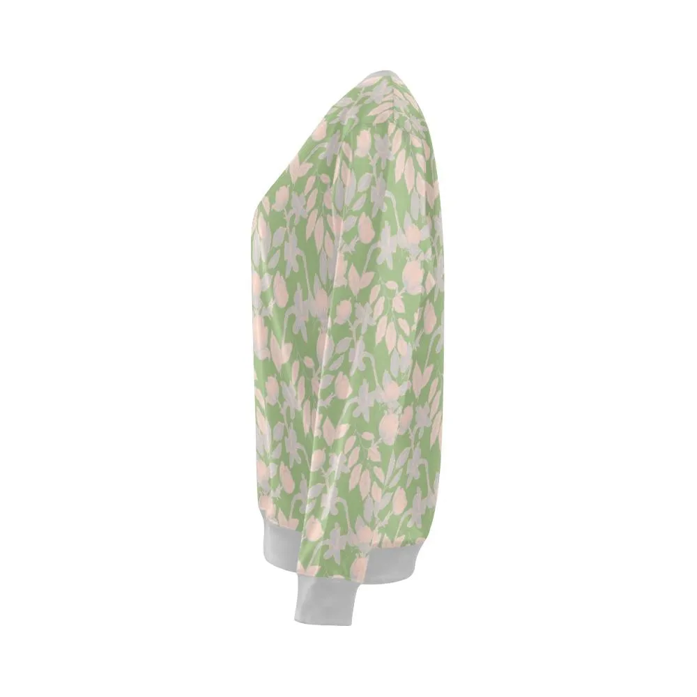 Lacey Pink Green Crewneck Top