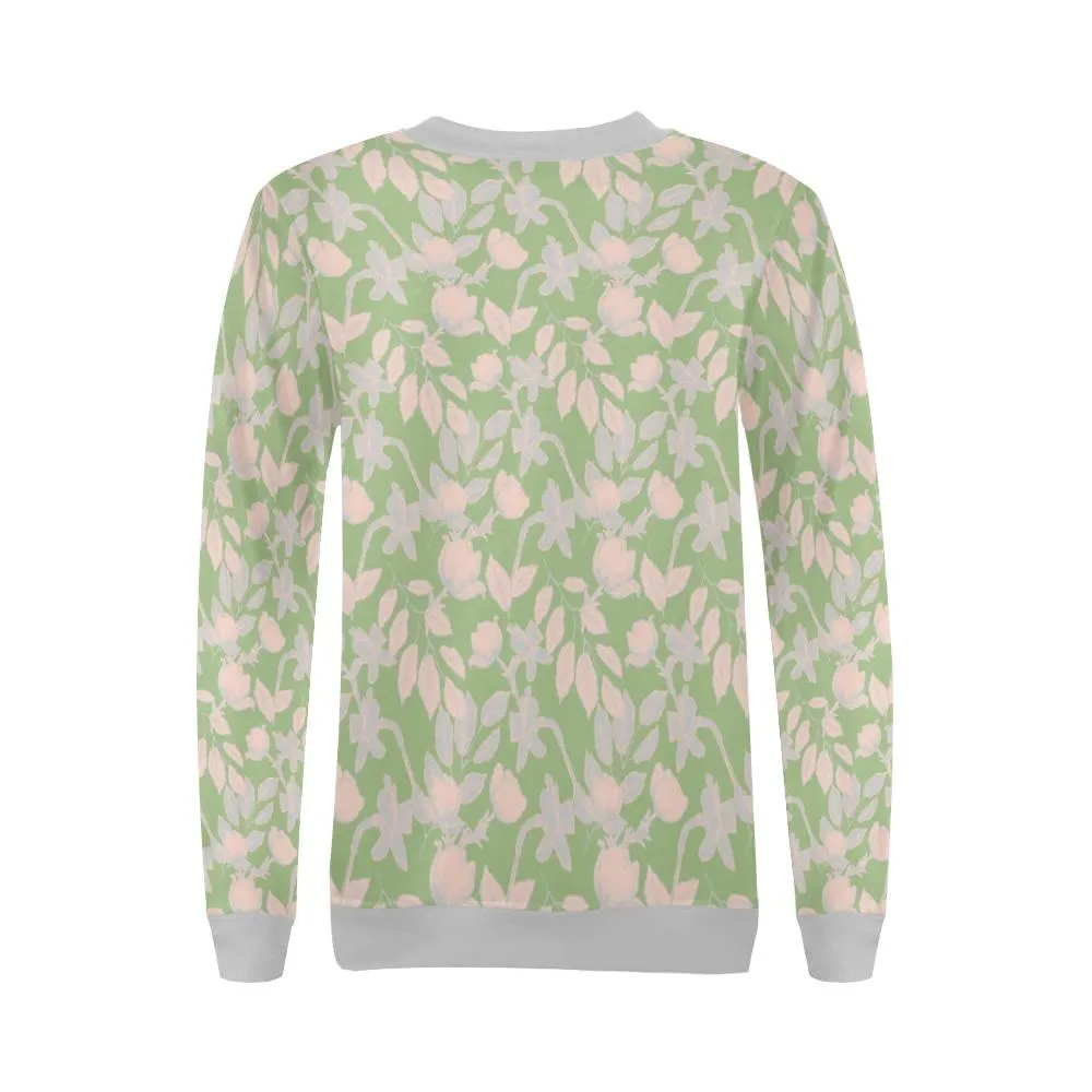 Lacey Pink Green Crewneck Top