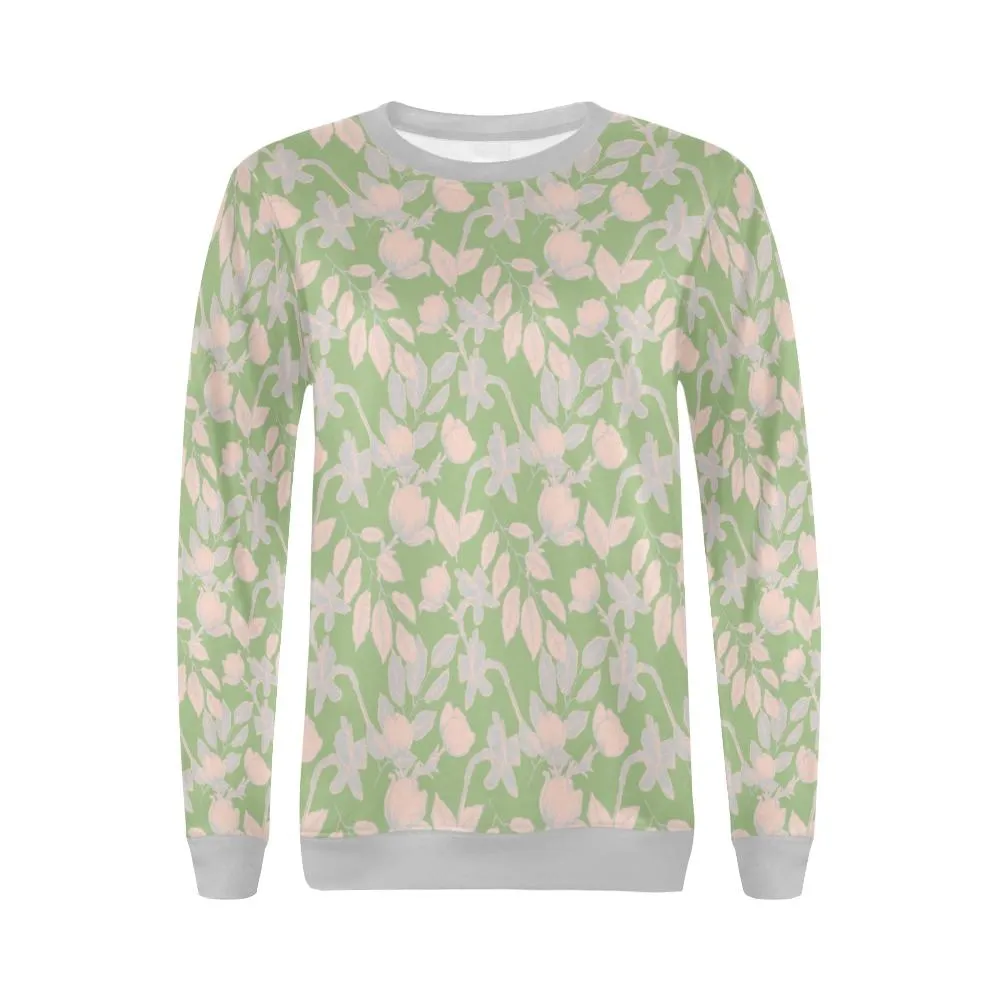 Lacey Pink Green Crewneck Top
