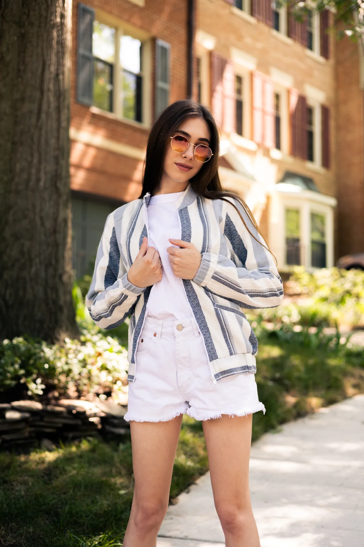 Laila Jacquard Bomber Jacket