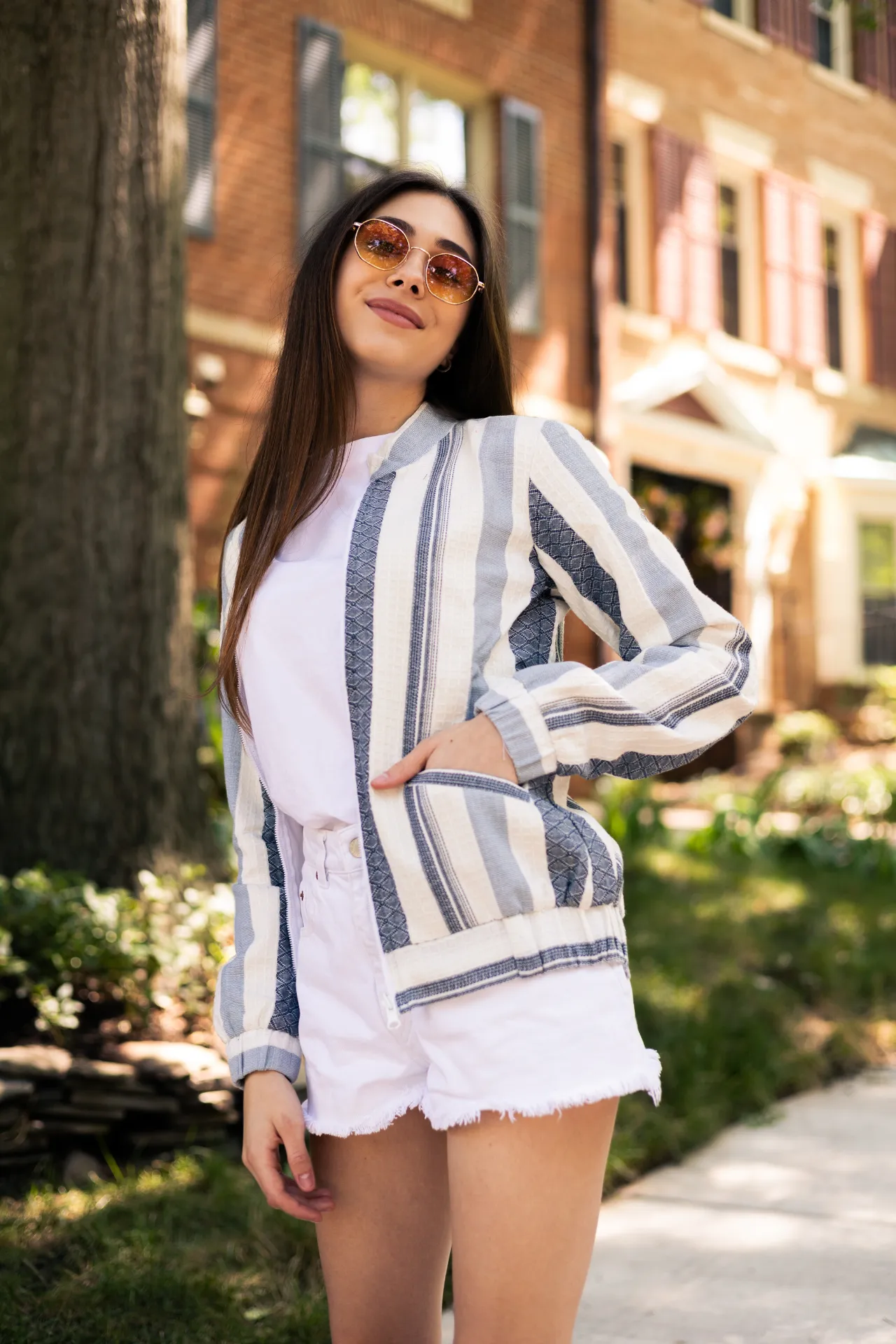 Laila Jacquard Bomber Jacket