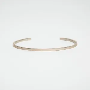 LE GRAMME | 7G POLISHED SILVER RIBBON CUFF BRACELET