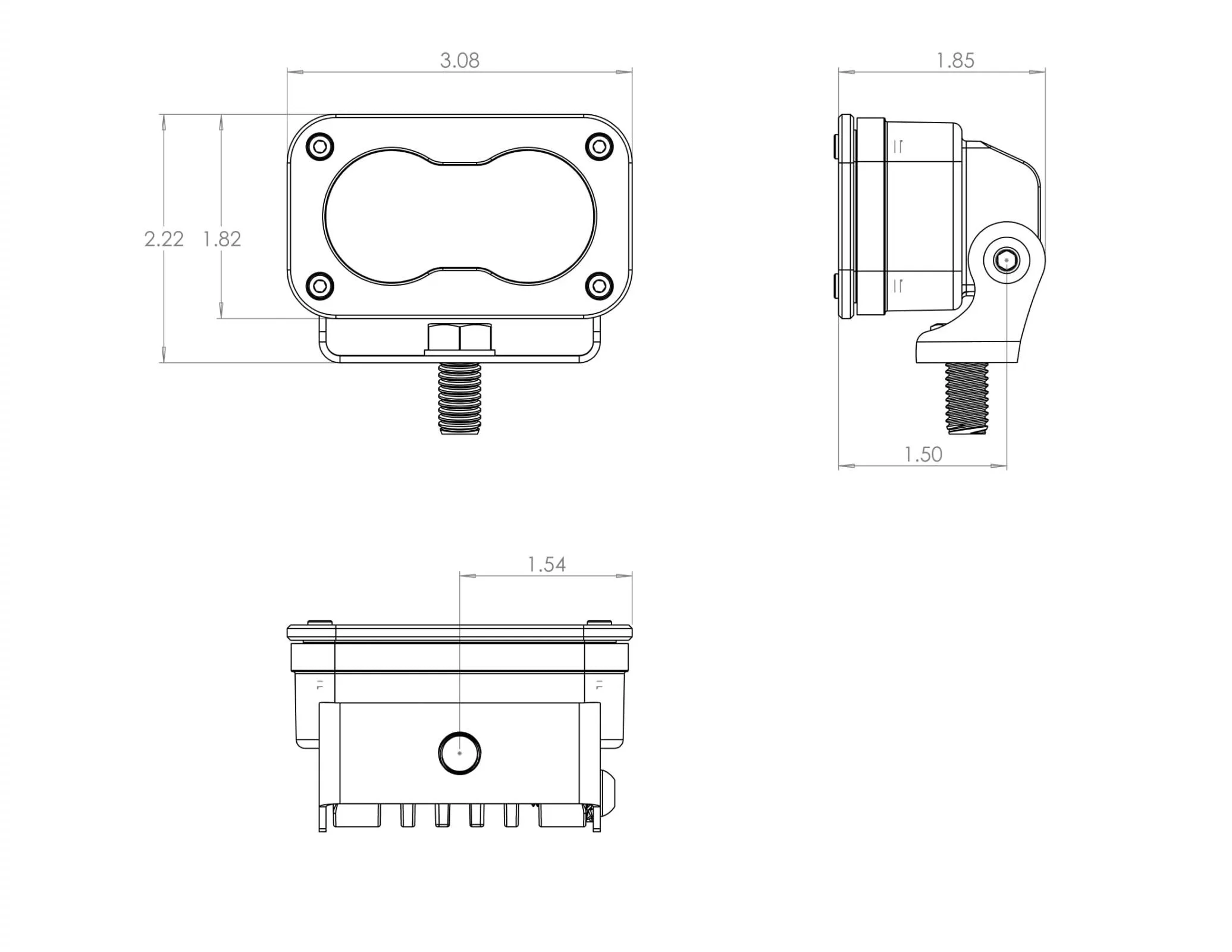 LED Light Pods Work/Scene Pattern Pair S2 Pro Series Baja Designs