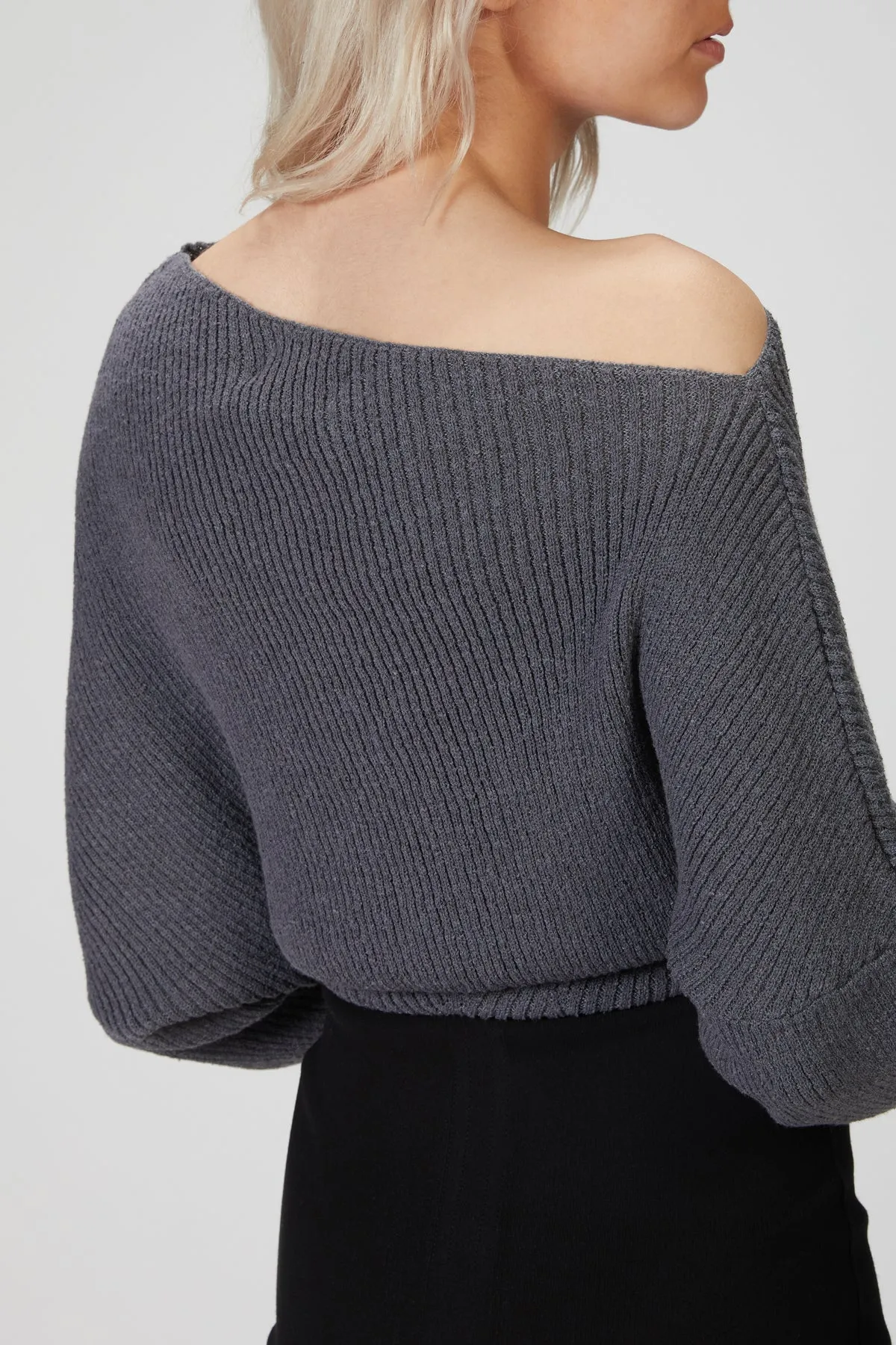 LEON OFF-SHOULDER SWEATER